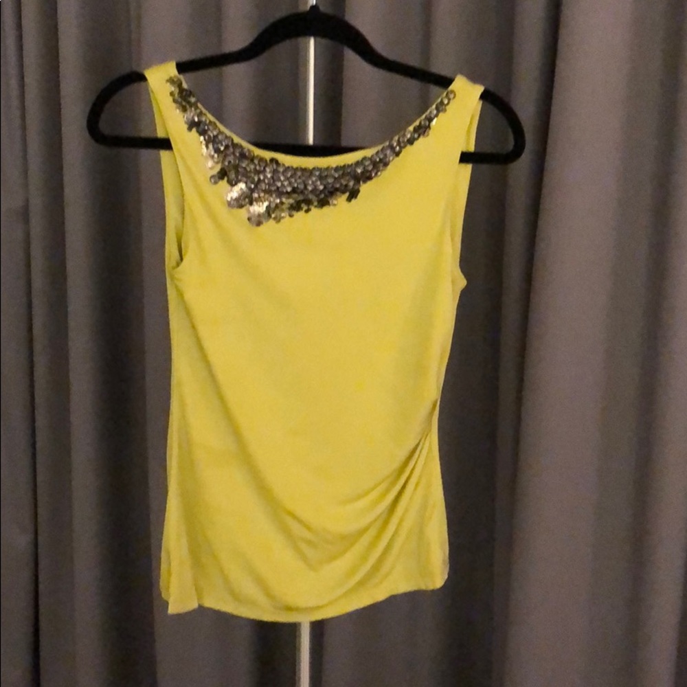 Lime green top